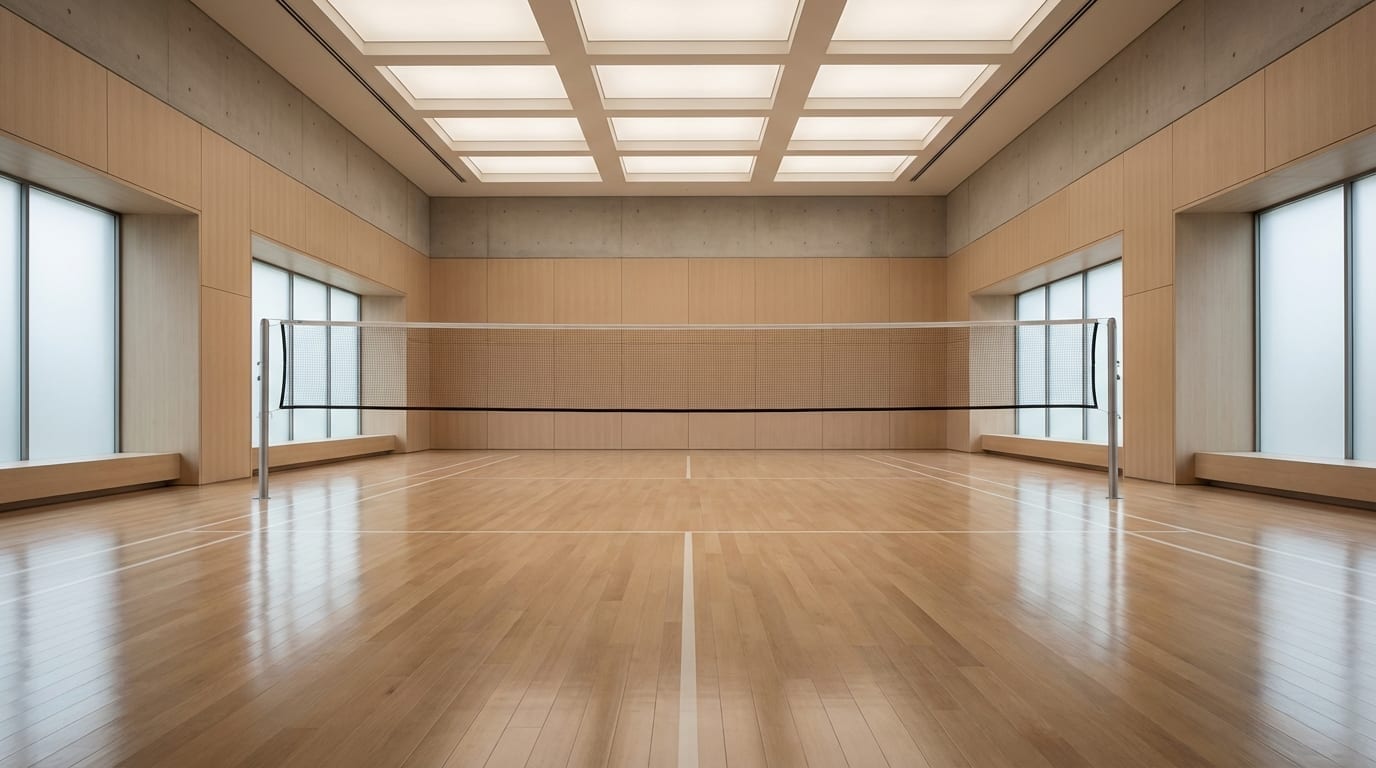 Badminton courts at PCC 10