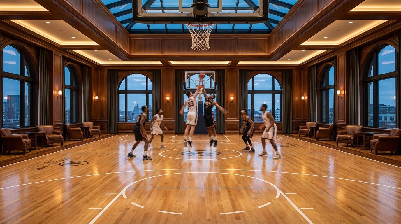 Basketball court at PCC 5