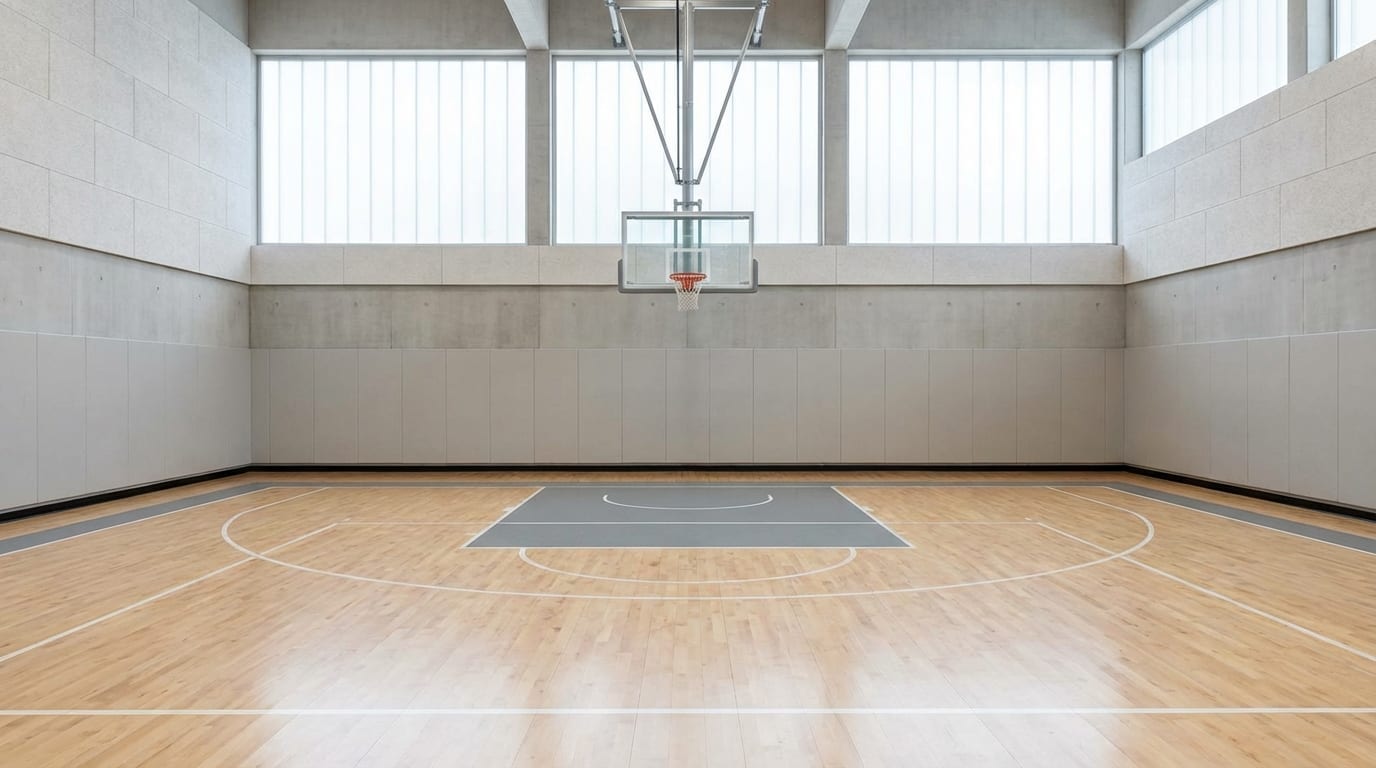 Basketball court at PCC 8