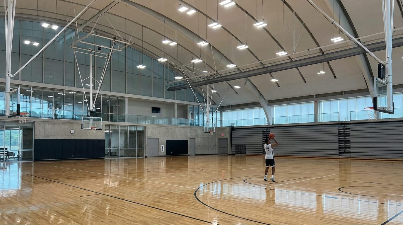 Basketball court at PCC 10