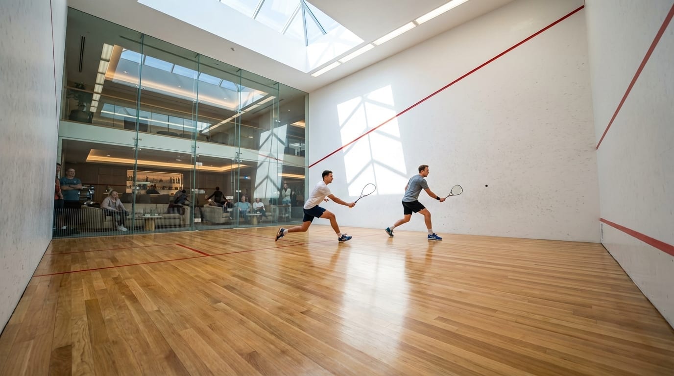 Squash courts at PCC 6