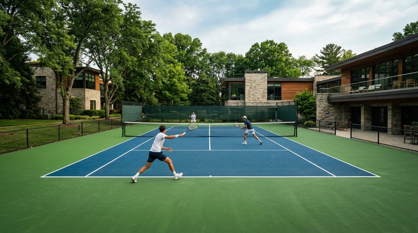 Tennis courts at PCC 7