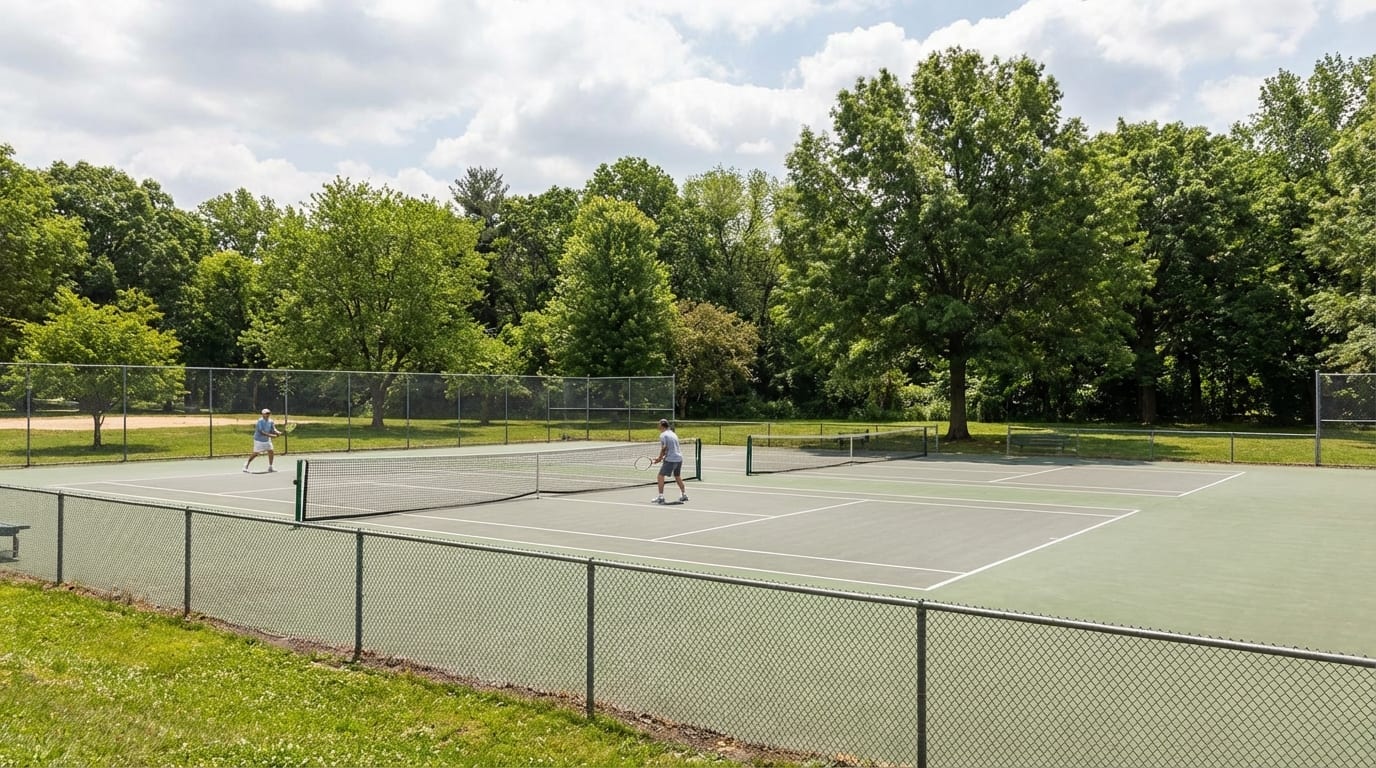Tennis courts at PCC 11