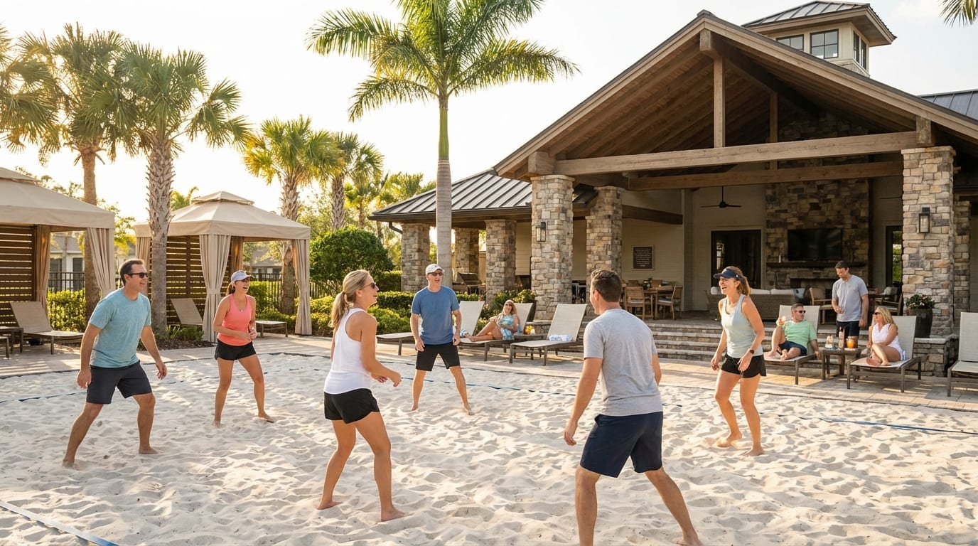 Volleyball court at PCC 4