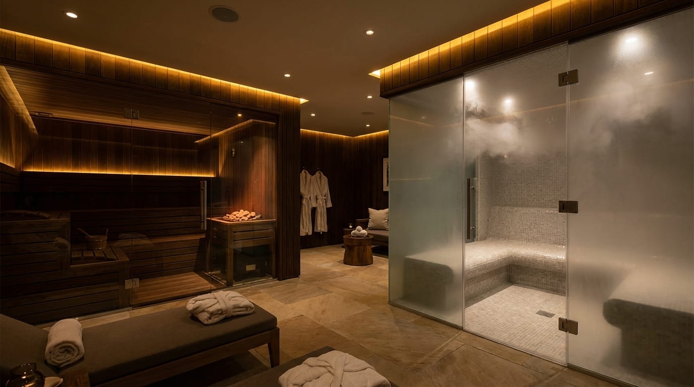Steam and sauna at PCC 6