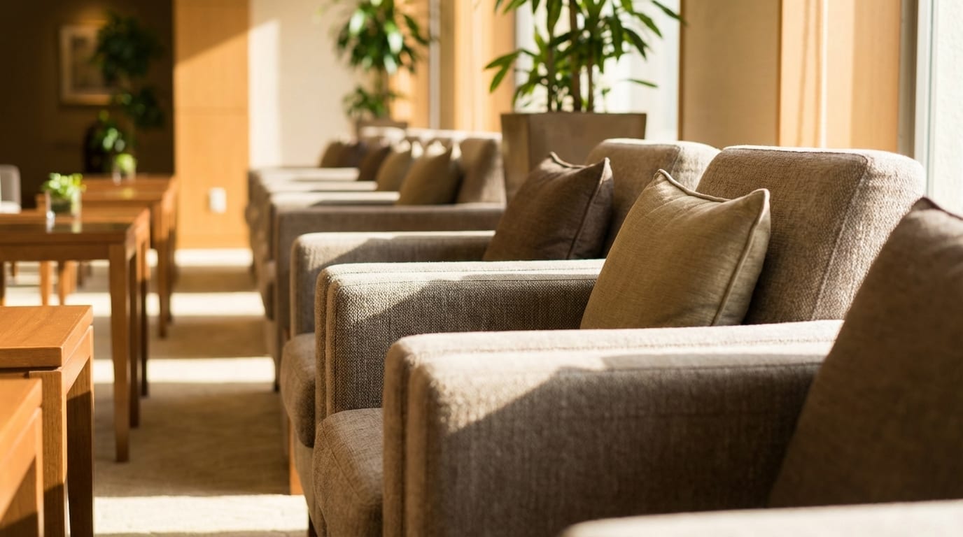 Waiting areas at PCC 8